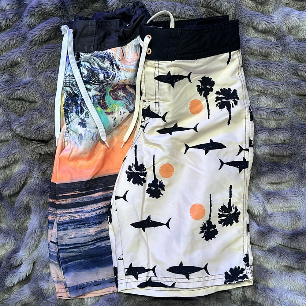Lot of swim trunks